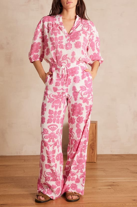 Pantalon PRINCE en coton;${refinementColor}