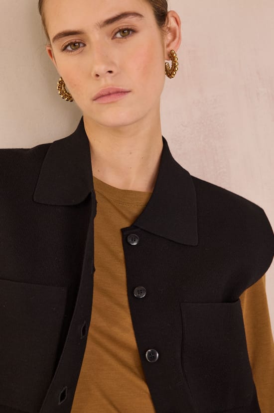 PETRA Sleeveless Cardigan;${refinementColor}