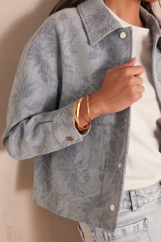 COLOMBE cotton jacket;${refinementColor}