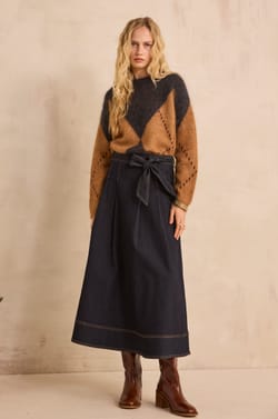 VICK denim skirt;${refinementColor}