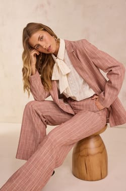 Veste de tailleur &agrave; rayures NELIA;${refinementColor}