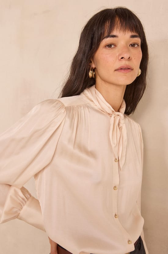 MADISSON satin blouse;${refinementColor}