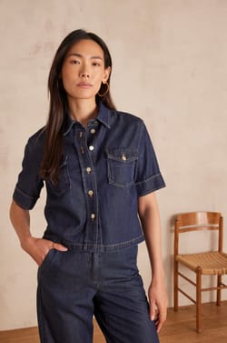SIDO denim shirt;${refinementColor}