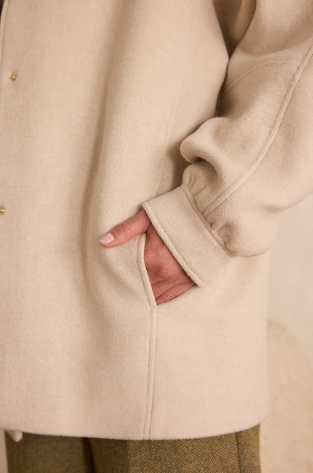 Manteau mi-long DAMIEN en laine;${refinementColor}