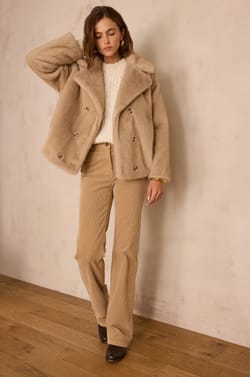 Manteau duveteux DEREK;${refinementColor}