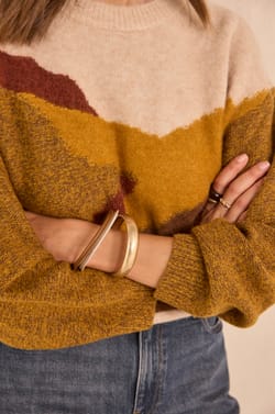 ARIZONA mixed wool sweater;${refinementColor}