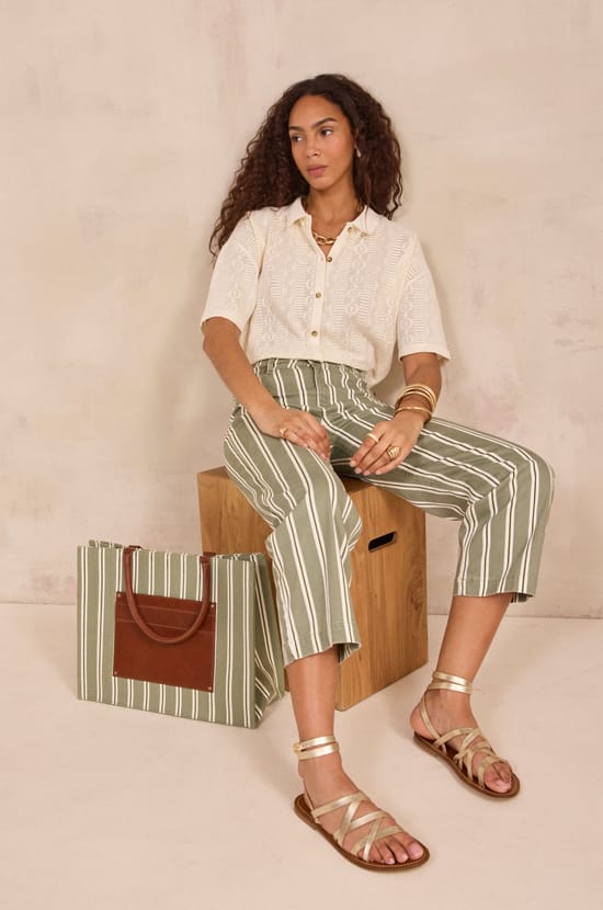 3/4 sleeve cotton blend T-shirt LUCIA;${refinementColor}