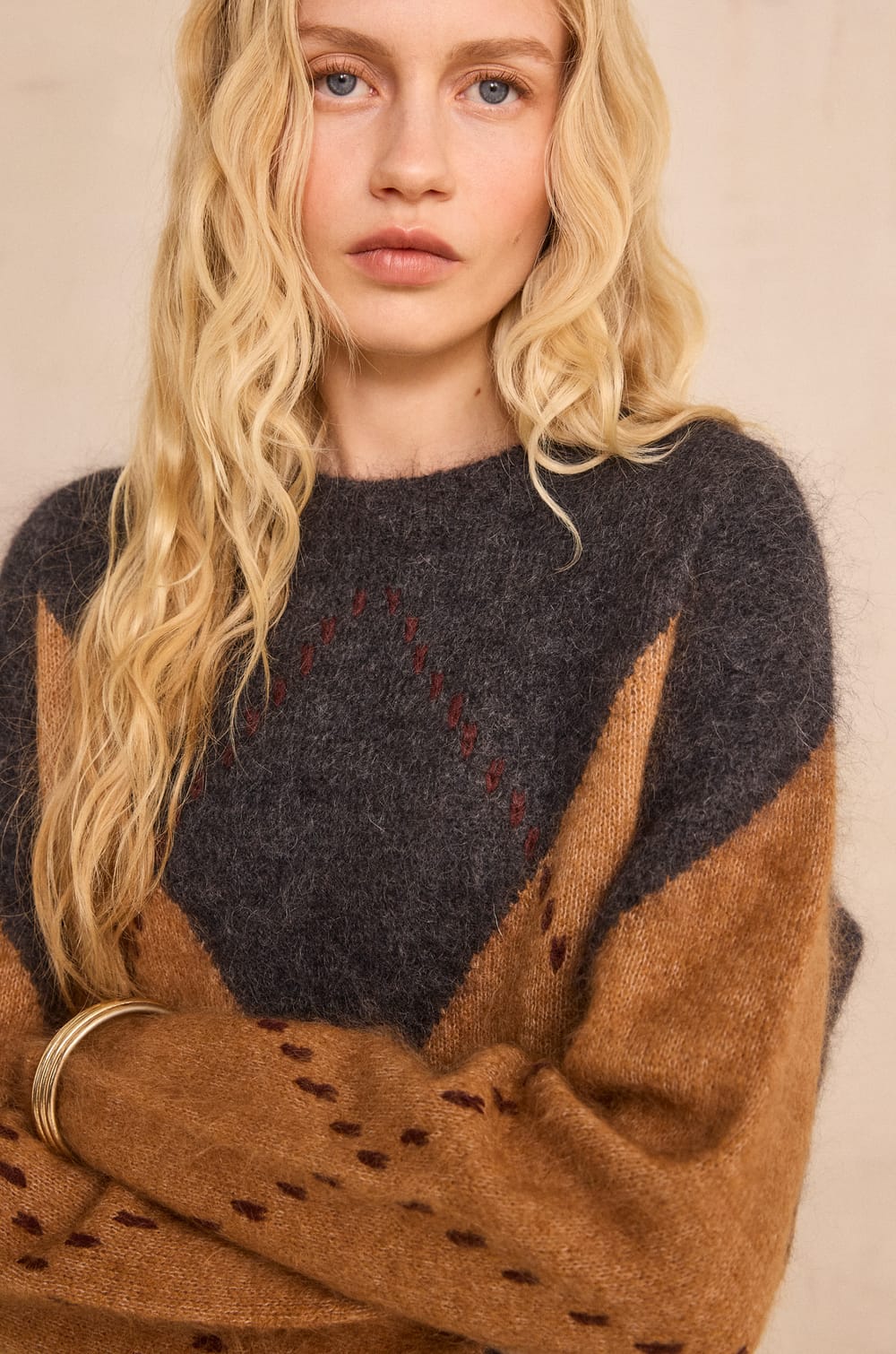 ALFONZO mohair blend sweater;${refinementColor}