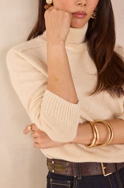 Jersey cuello vuelto 100% lana CELESTIN;${refinementColor}