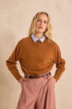 ACHILLE long sleeve cashmere sweater;${refinementColor}