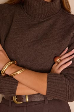 BRANDO turtleneck jumper 100% wool;${refinementColor}