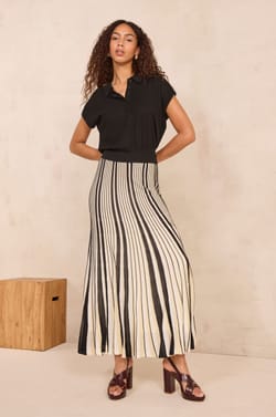 OZIRIS Pleated Mesh Skirt;${refinementColor}