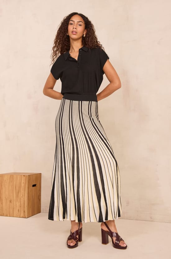 OZIRIS Pleated Mesh Skirt;${refinementColor}