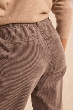 SABIL cotton velvet trousers;${refinementColor}