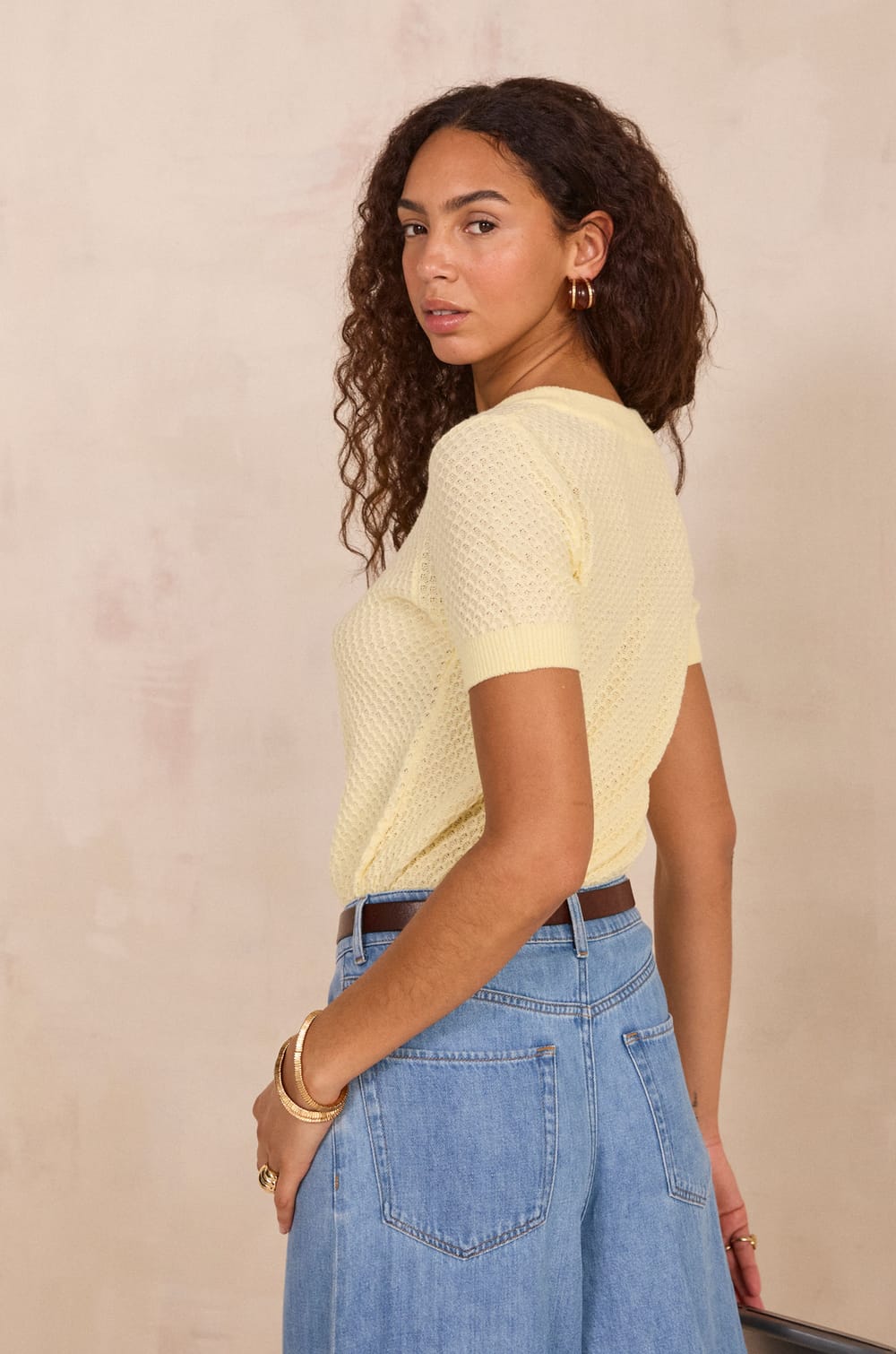 Short sleeves PATRIZIA top;${refinementColor}