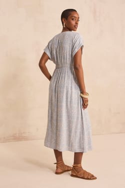 Printed wrap dress DREAM;${refinementColor}
