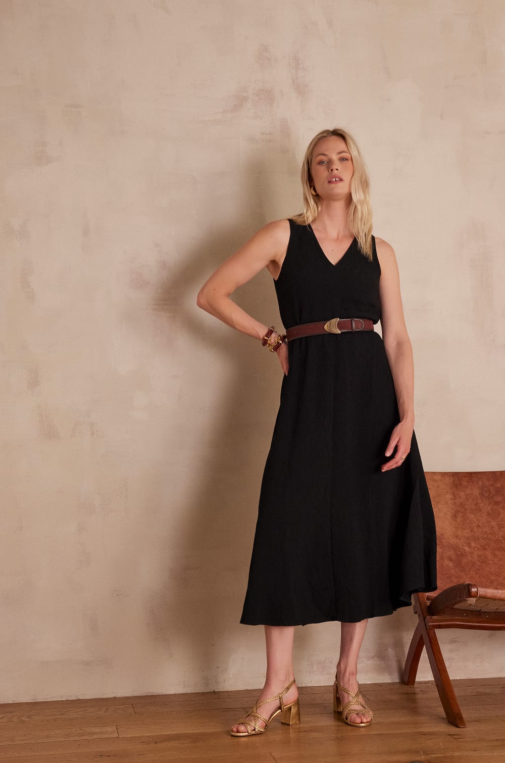 RIVIANA Long Dress;${refinementColor}