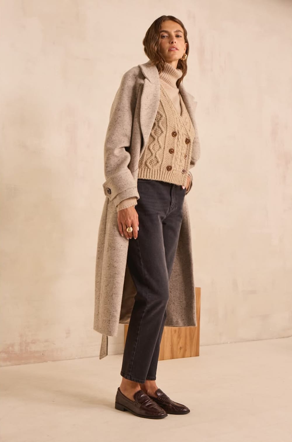 DAREN blended wool coat;${refinementColor}