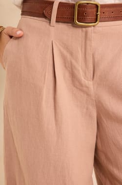 TINO loose linen trousers;${refinementColor}