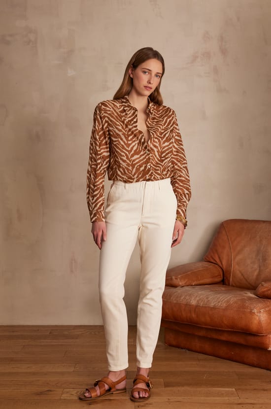 SABIL katoenen chino broek;${refinementColor}