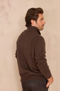 Unisex turtleneck jumper REVEUR in 100% wool;${refinementColor}
