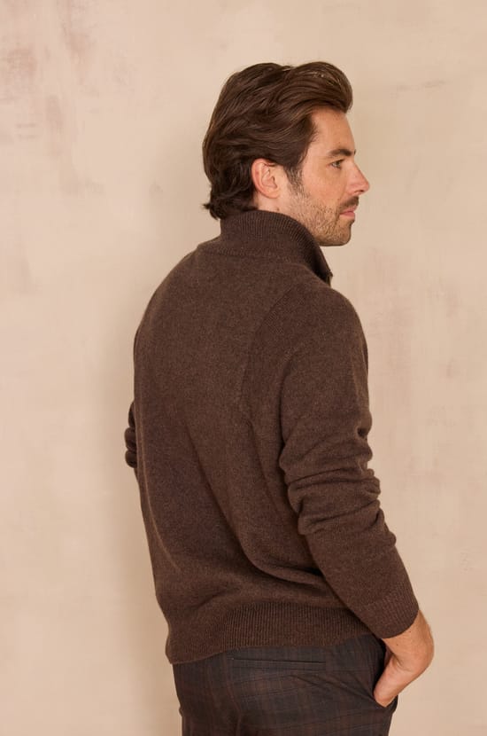 Unisex turtleneck jumper REVEUR in 100% wool;${refinementColor}
