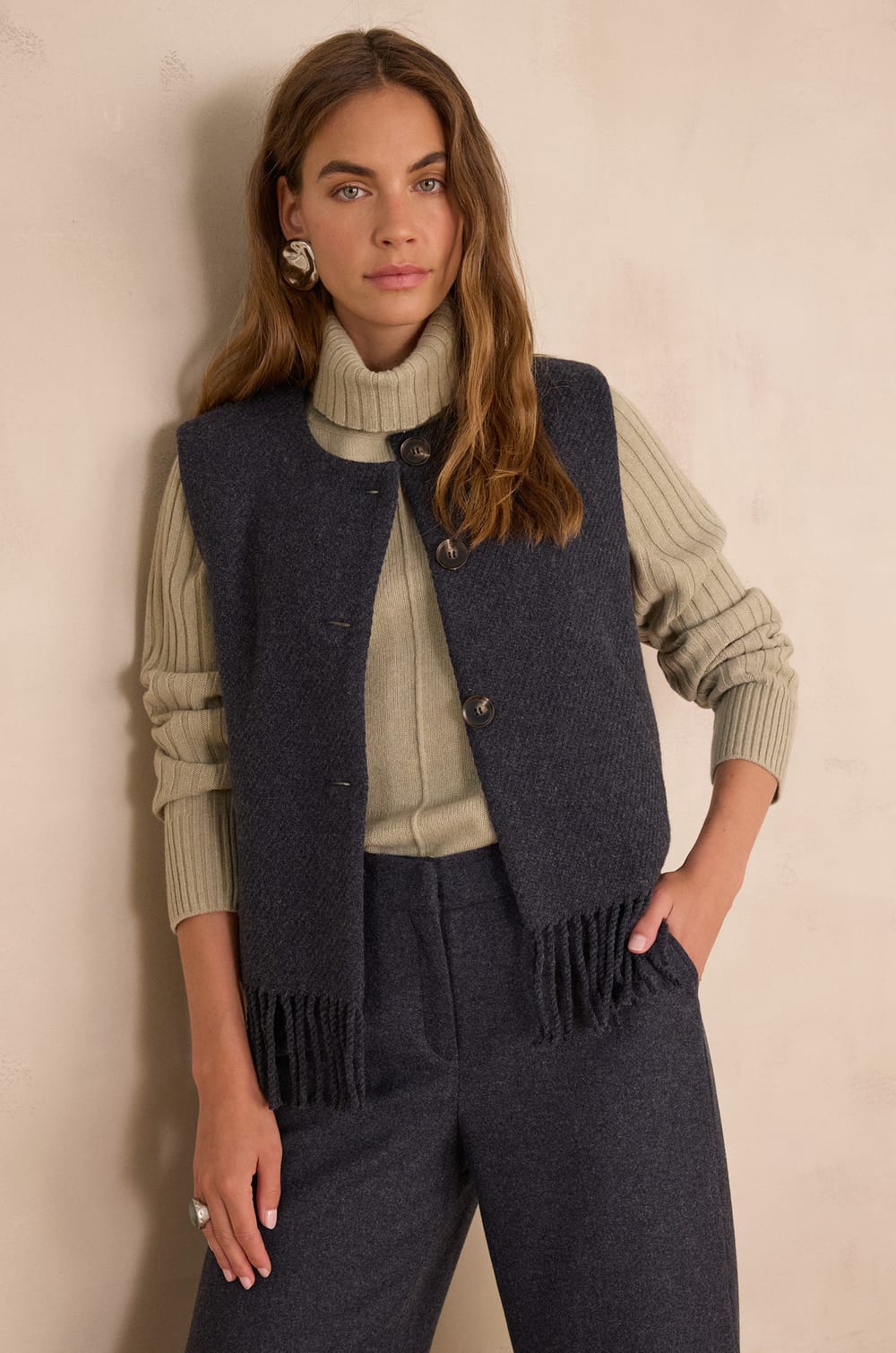 Gilet sans manches en laine PAIGE;${refinementColor}