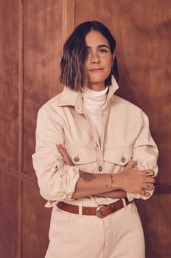 Combinaison ultra oversize en jean Audrey Lombard x Maison 123 BILLIE;${refinementColor}