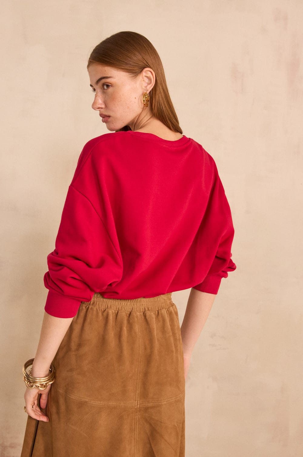 MUSE cotton blend sweatshirt;${refinementColor}