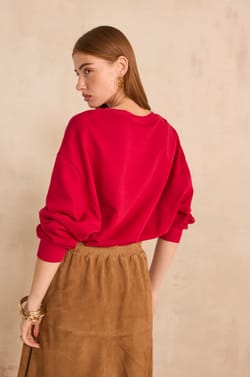 MUSE cotton blend sweatshirt;${refinementColor}