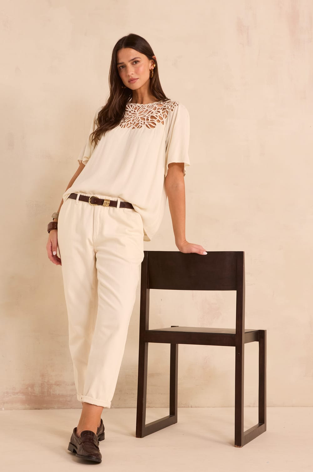 Jean chino en coton SABIL;${refinementColor}