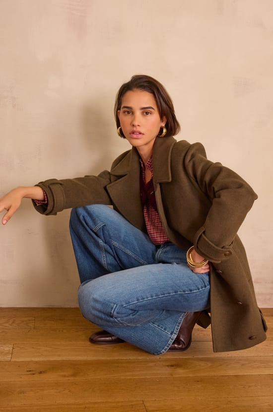 Manteau FLETCHER en laine;${refinementColor}