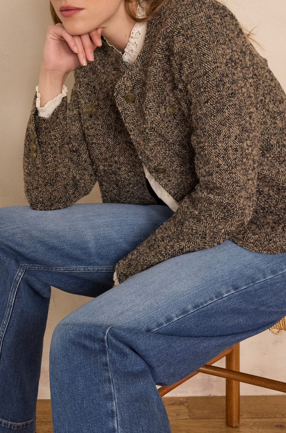 Veste PIA en laine;${refinementColor}