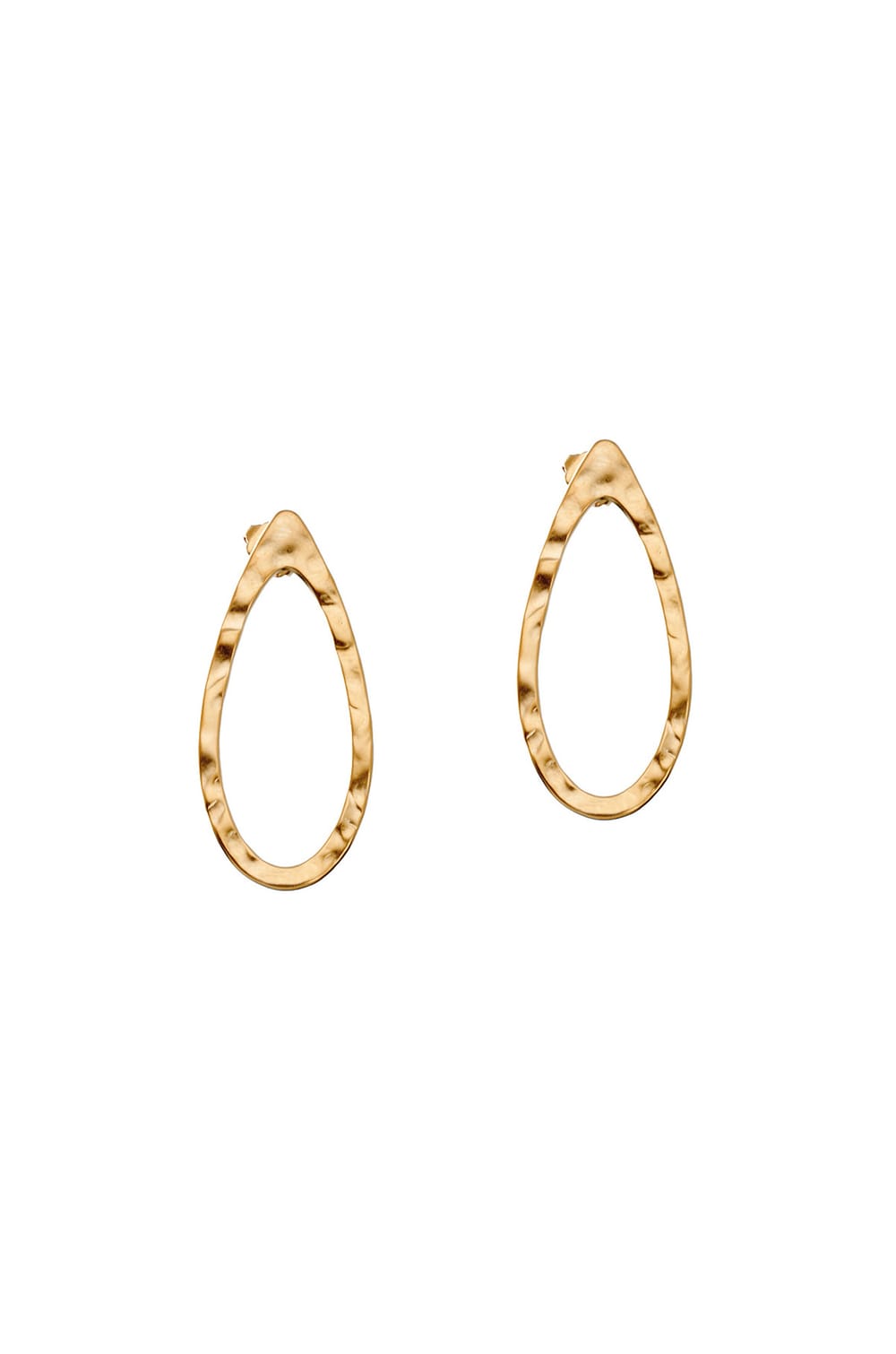 Boucle d'oreilles goutte martelée Bijoux Léone;${refinementColor}