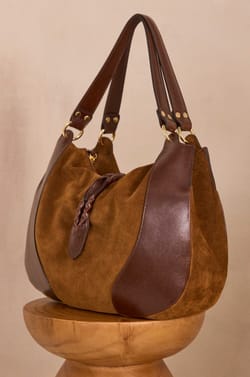 VICTOR leather tote bag;${refinementColor}