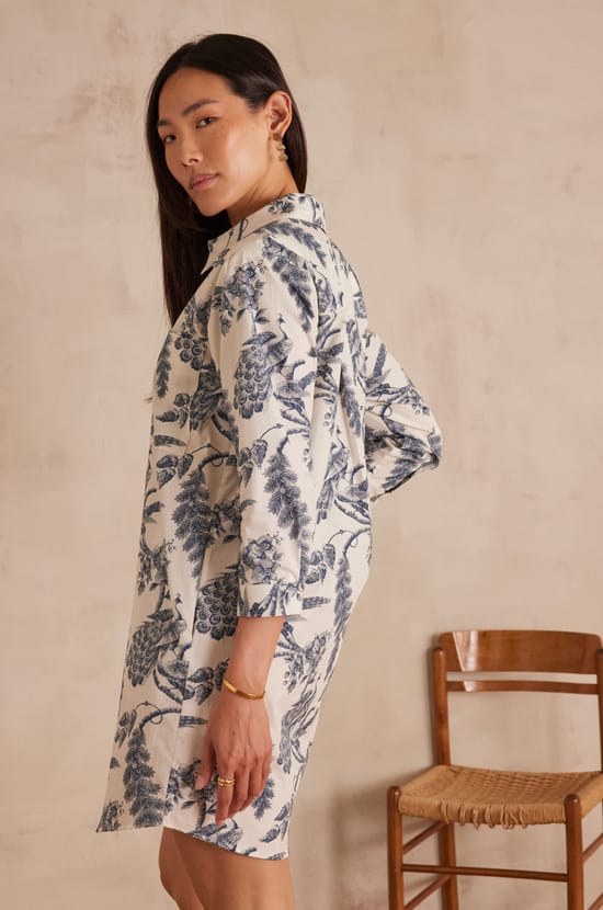 Robe chemise LISEA en coton;${refinementColor}