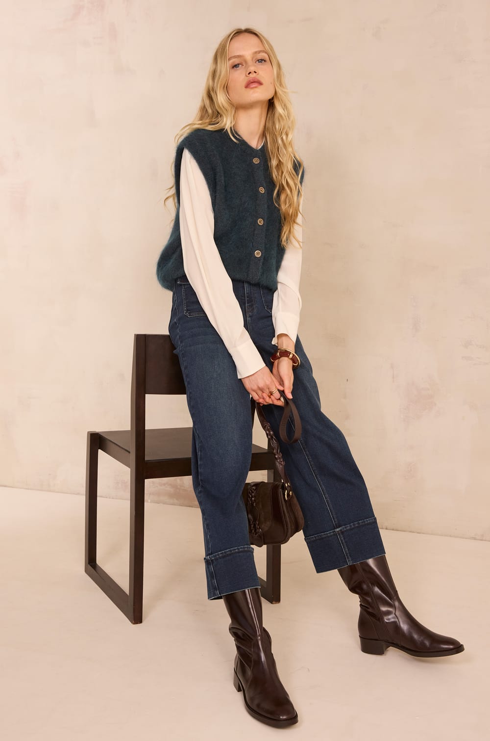 100% silk DAPHNEE shirt;${refinementColor}