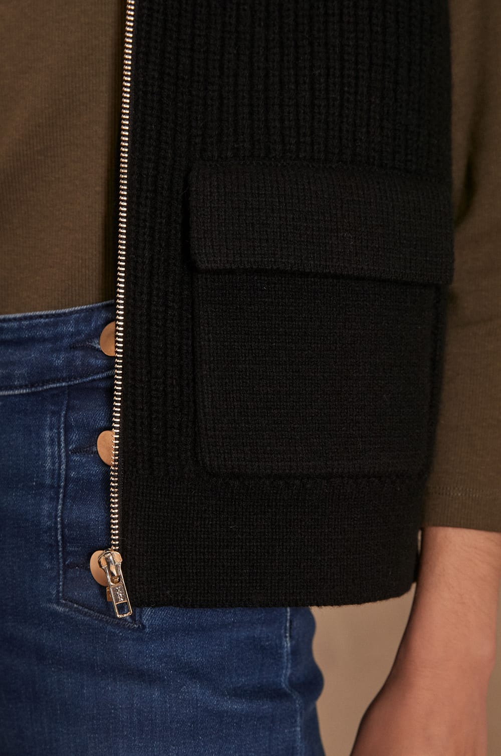 Gilet sans manches en laine SIMON;${refinementColor}