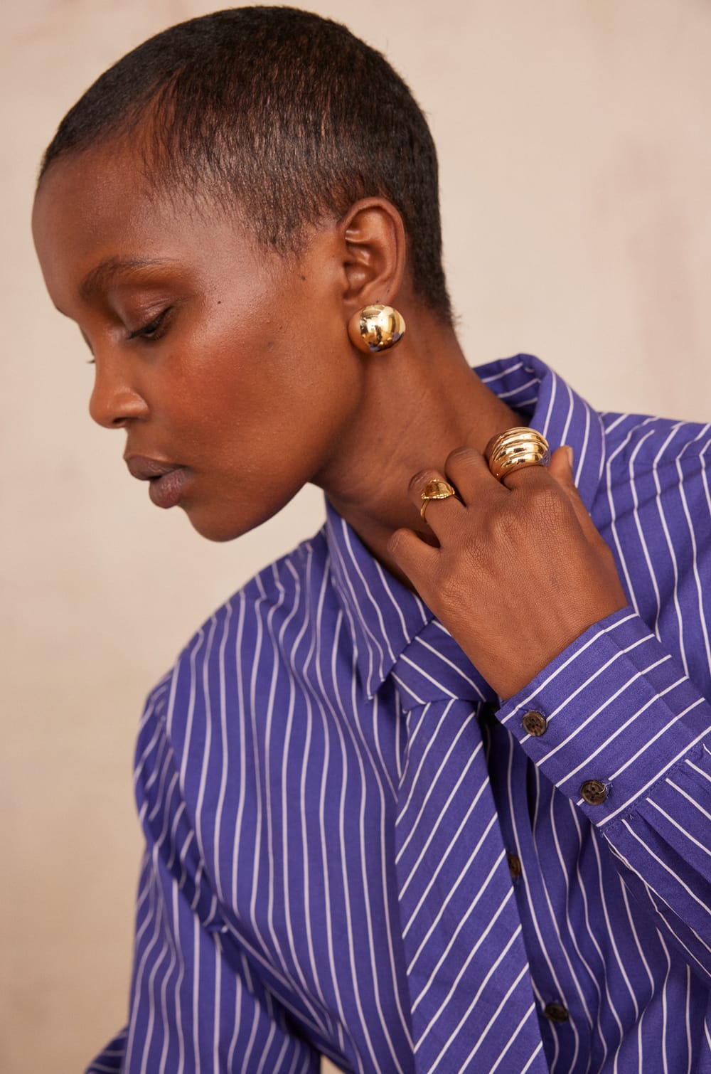 SALVADOR striped cotton Shirt;${refinementColor}