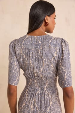 LOVE printed straight dress;${refinementColor}