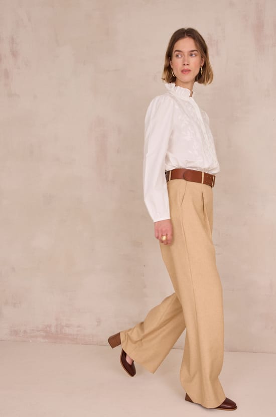FLAUBERT wide-leg trousers;${refinementColor}