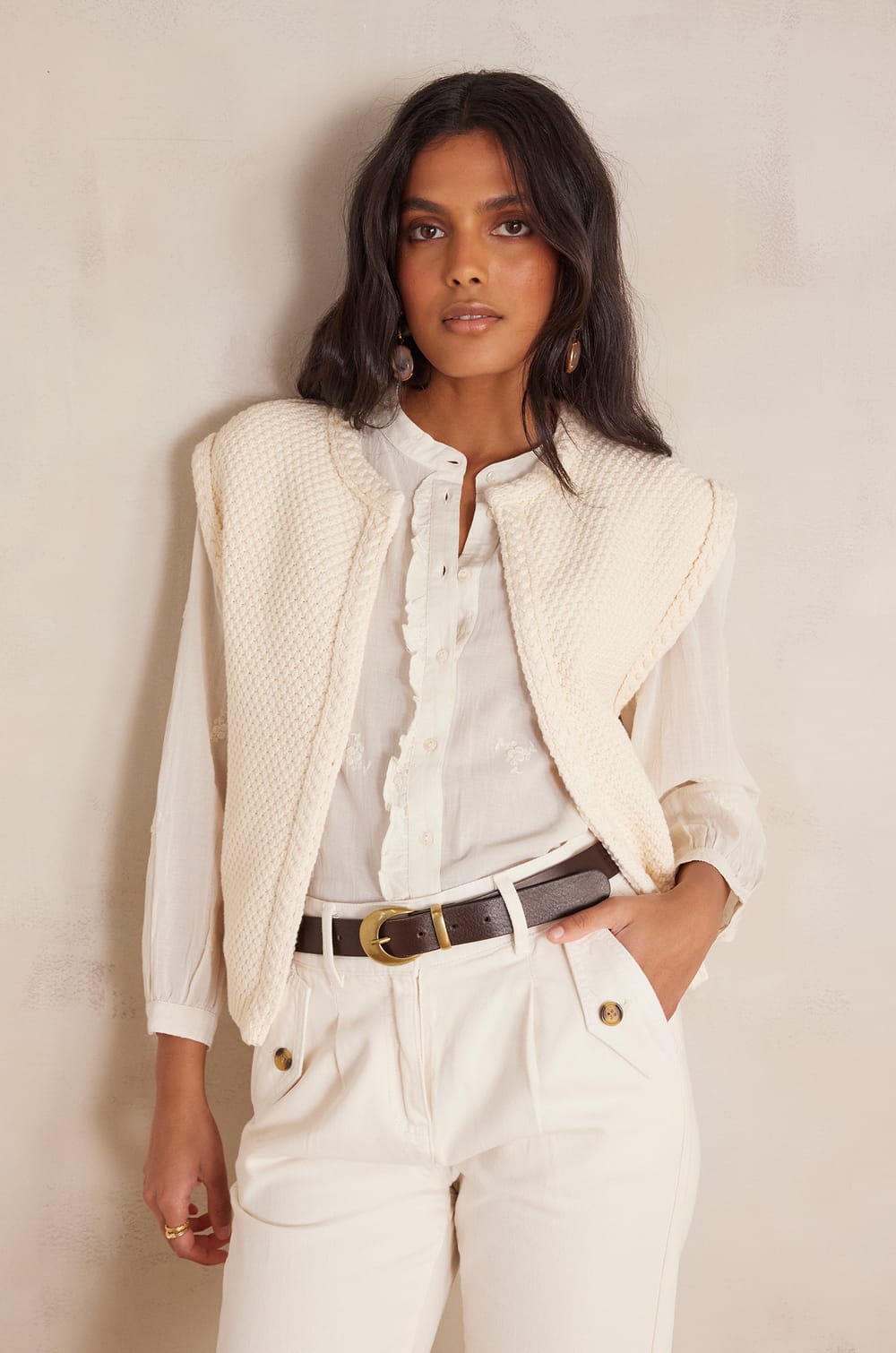 Gilet BETSY en coton;${refinementColor}