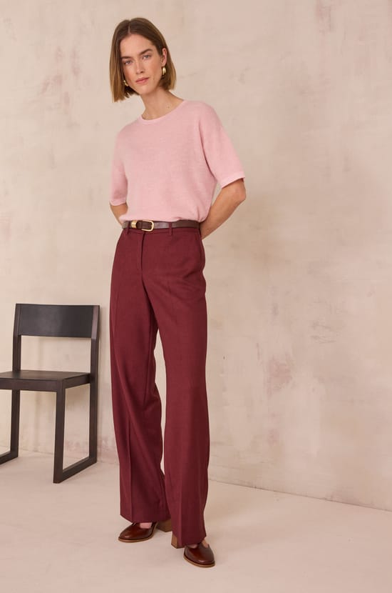FERGUSON wide-leg trousers;${refinementColor}