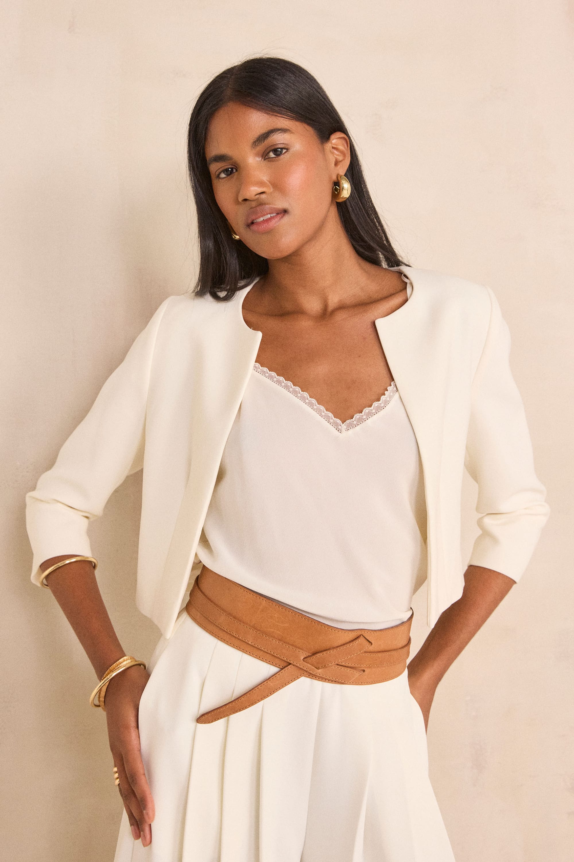 Bolero LALIE woman | IVORY | Maison 123