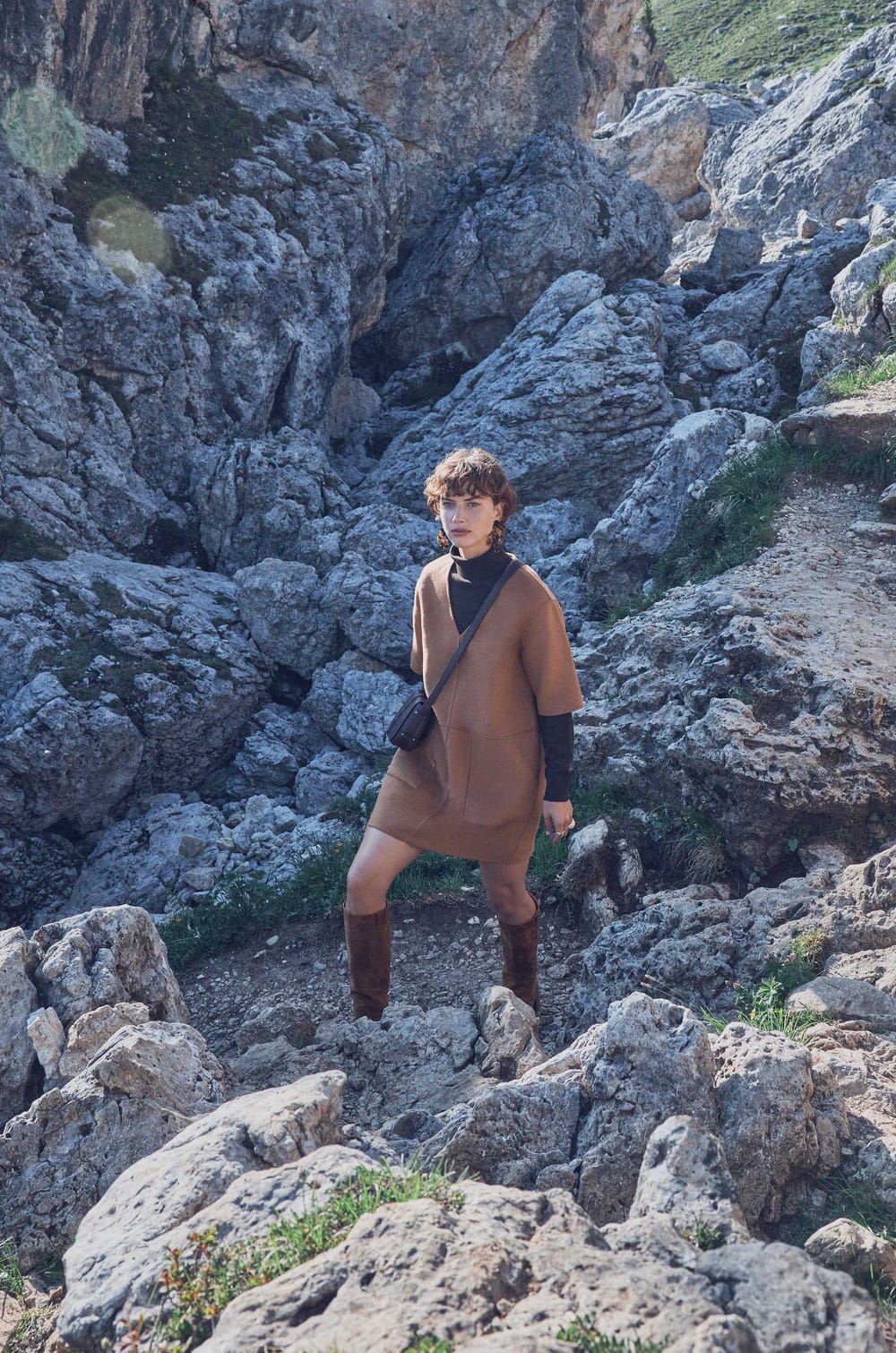 Short wool dress ROSARIO;${refinementColor}