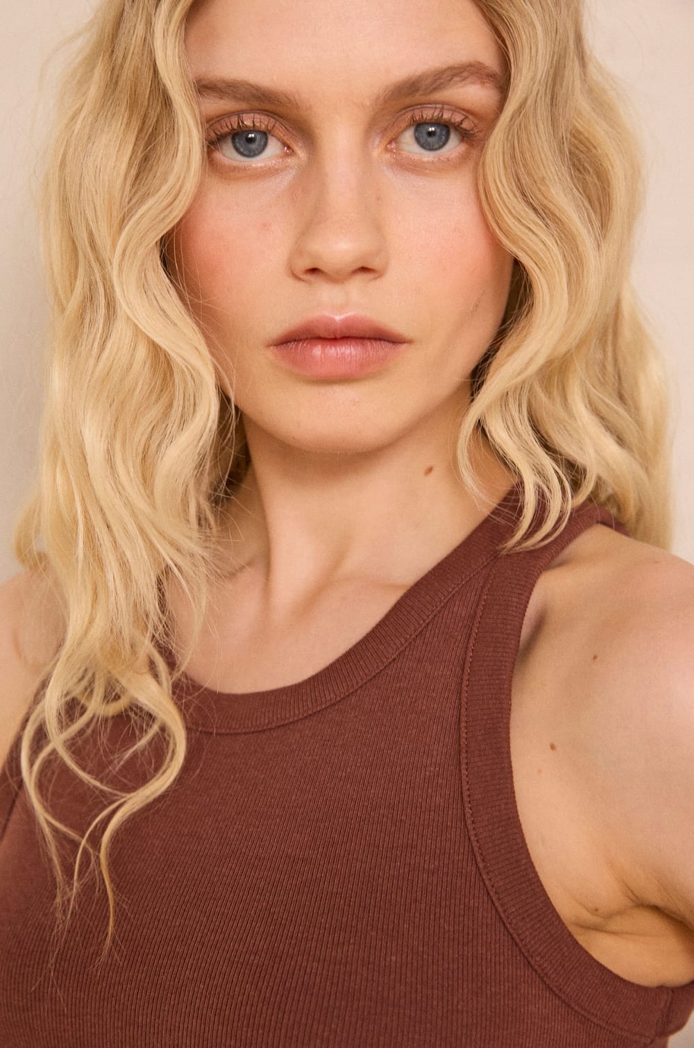 LEOPOLD cotton blend tank top;${refinementColor}