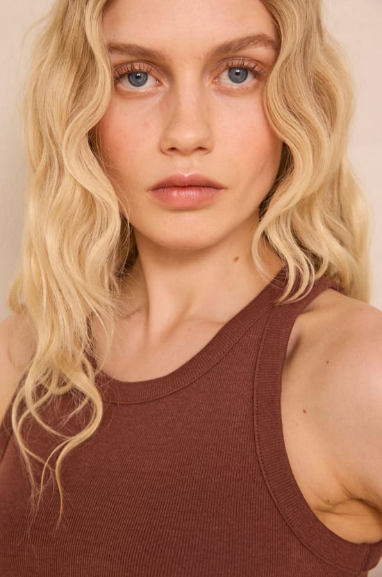 LEOPOLD cotton blend tank top;${refinementColor}