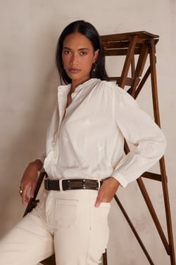 Blouse SANDRA en coton;${refinementColor}