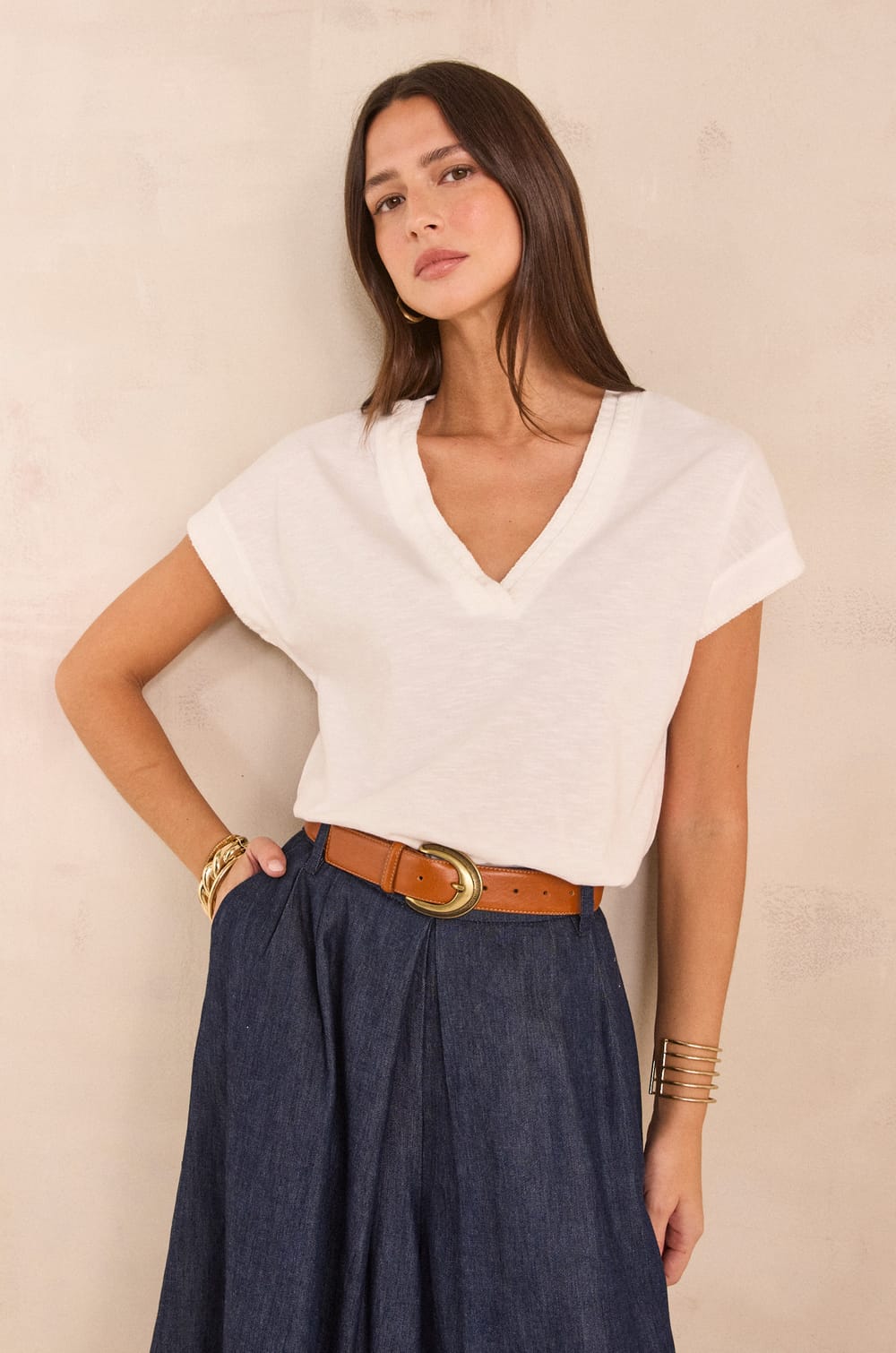 Short-sleeved cotton T-shirt TRYSTAN;${refinementColor}