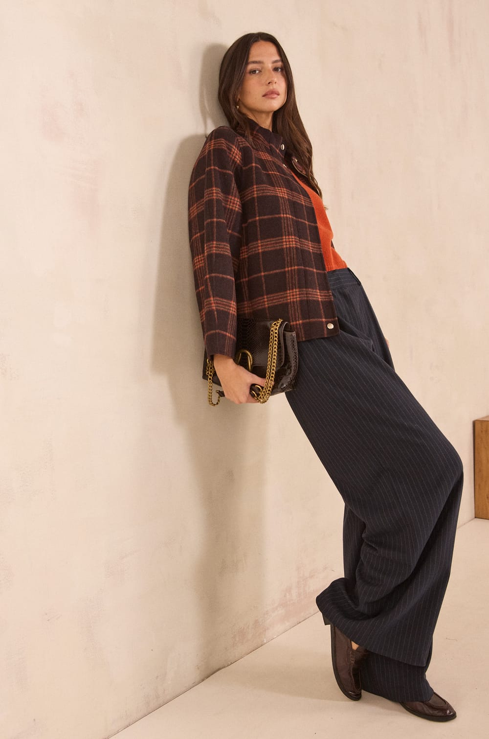FLAUBERT striped wide pants;${refinementColor}